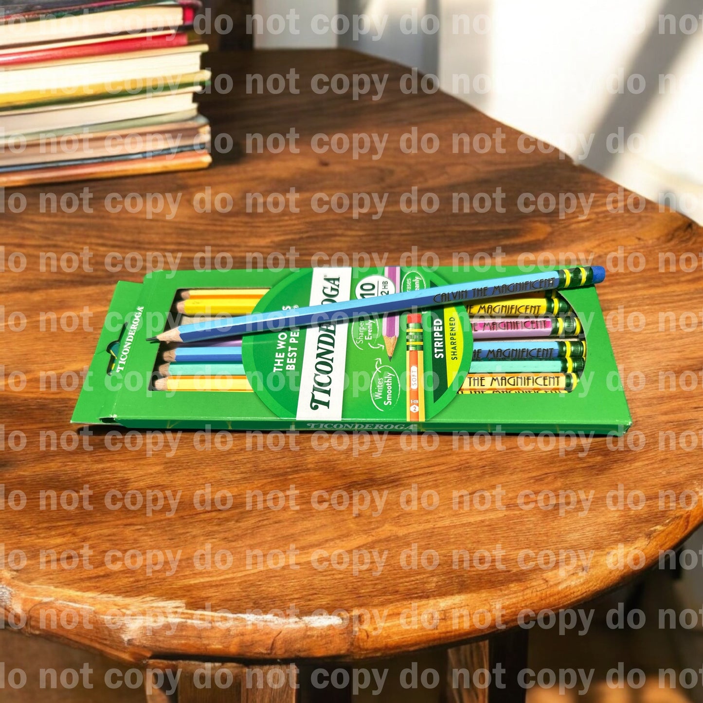 Engraved personalized No 2 pencil sets