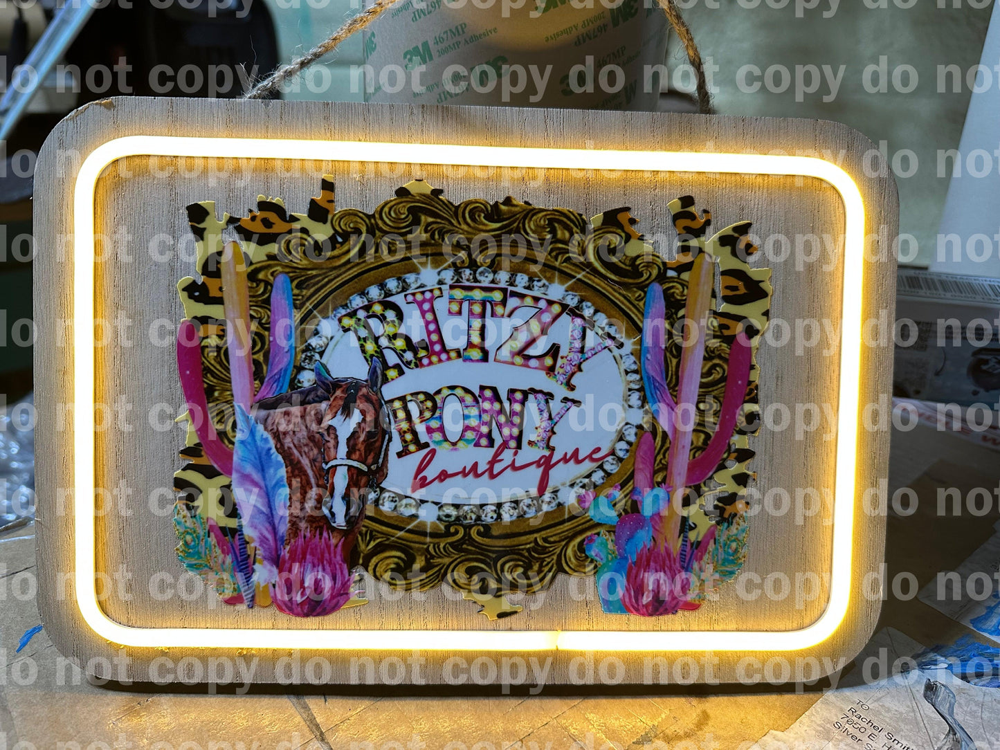 The Glow Getter – Custom Wood & LED Sign