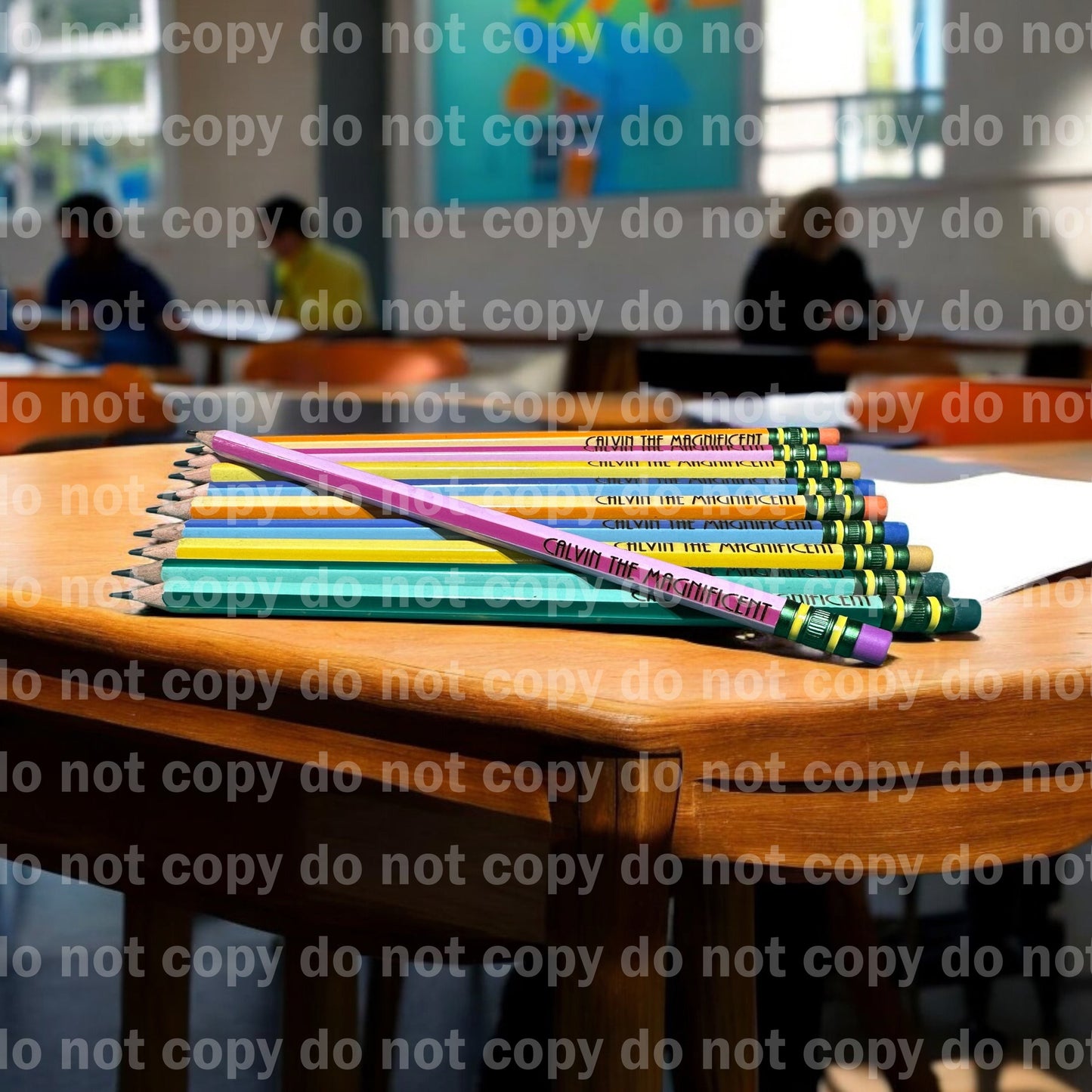 Engraved personalized No 2 pencil sets