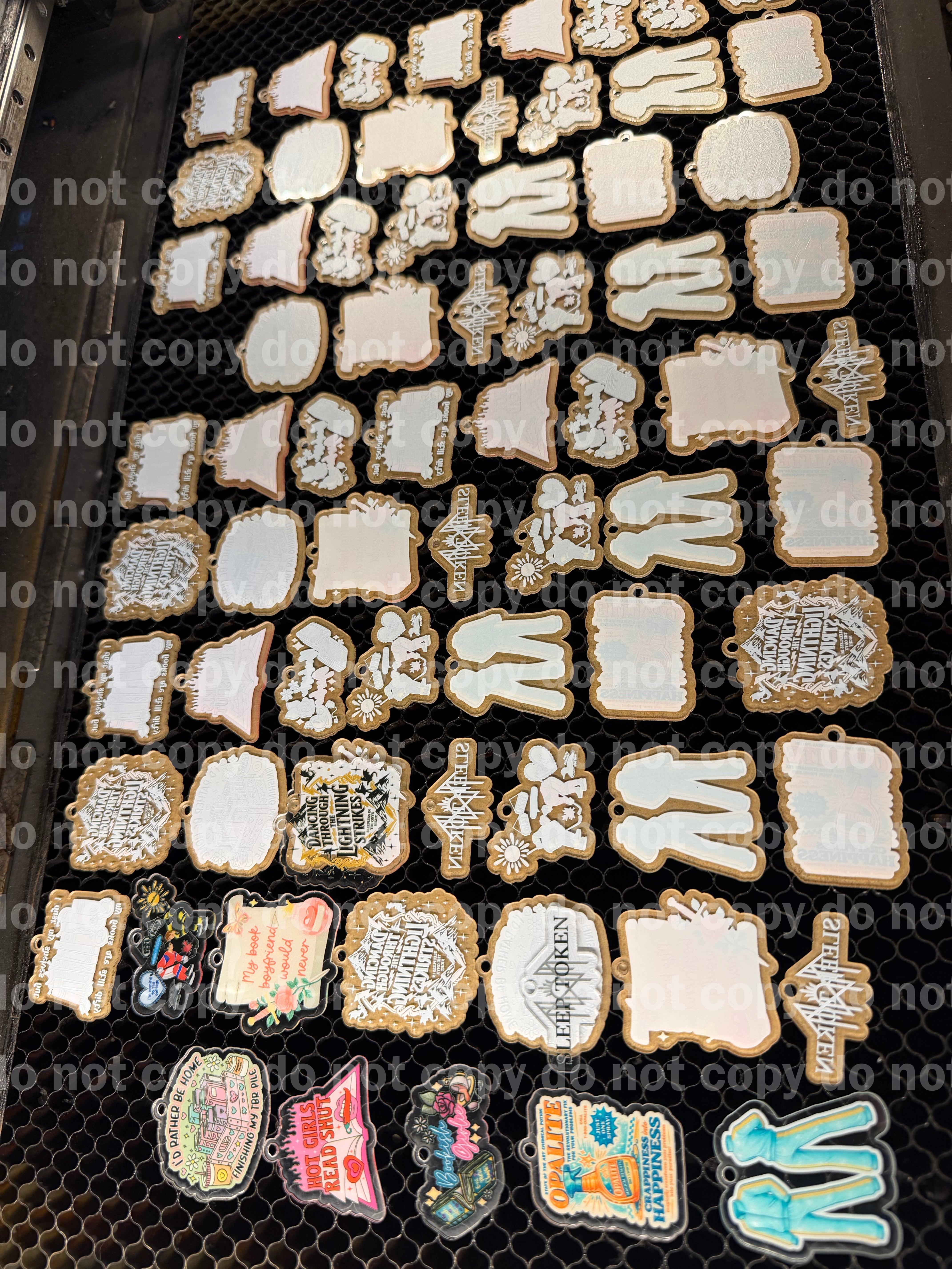 Print and cut material sheet gang setup - keychain badge reels magnets and more by the sheet