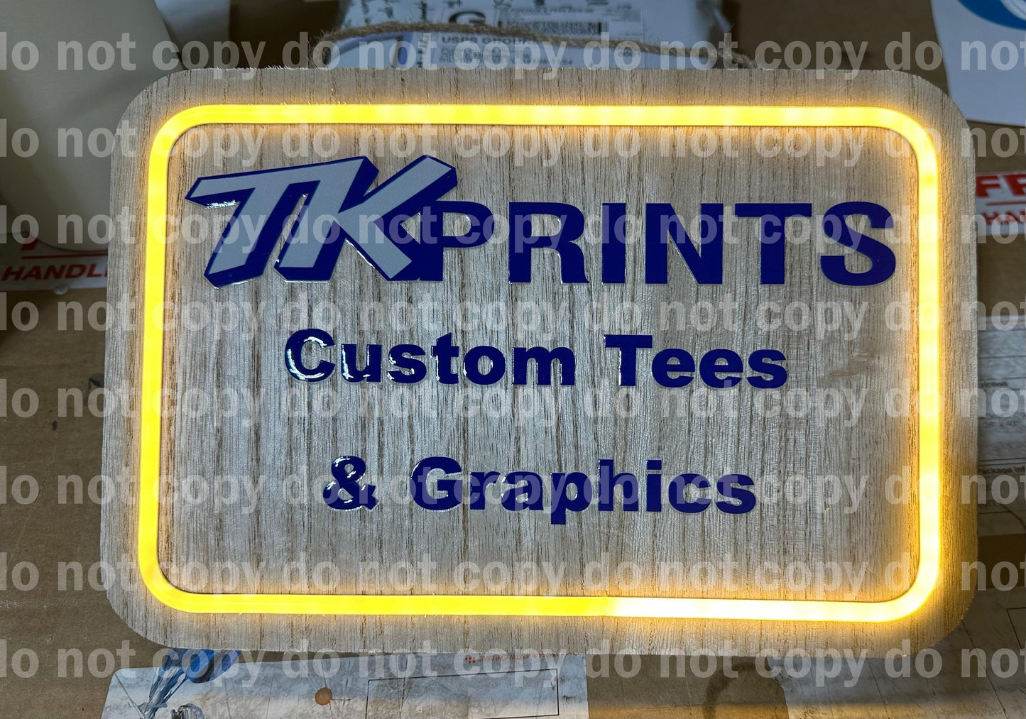 The Glow Getter – Custom Wood & LED Sign