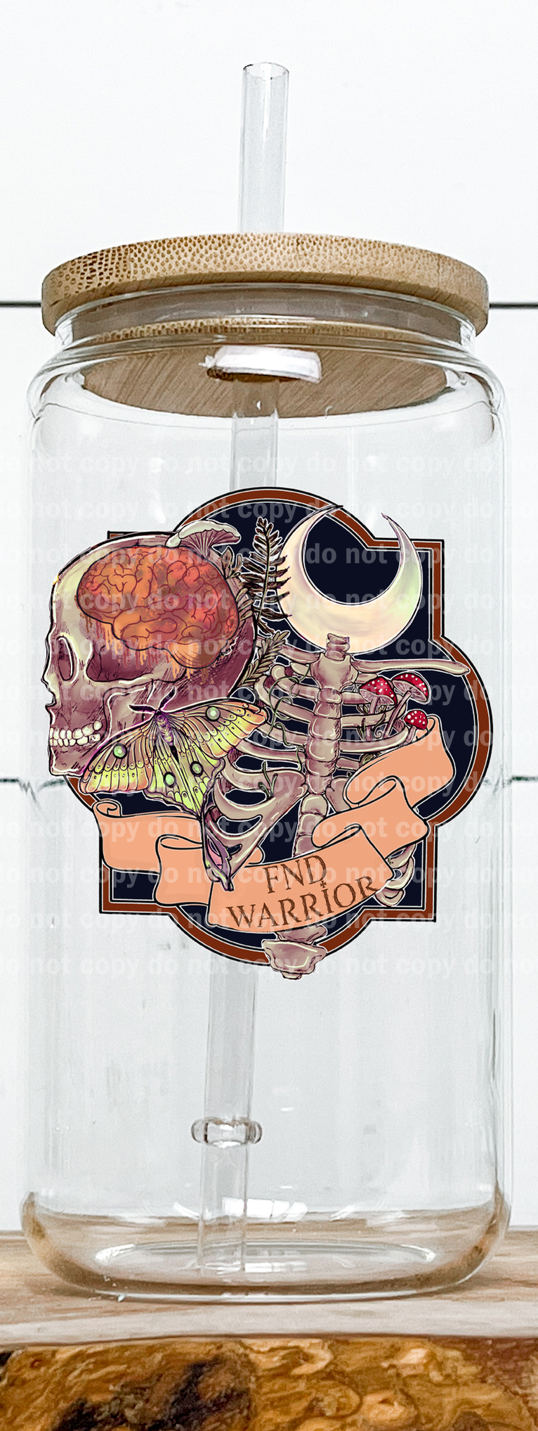 FND Warrior Skull Moon Moth Emblem