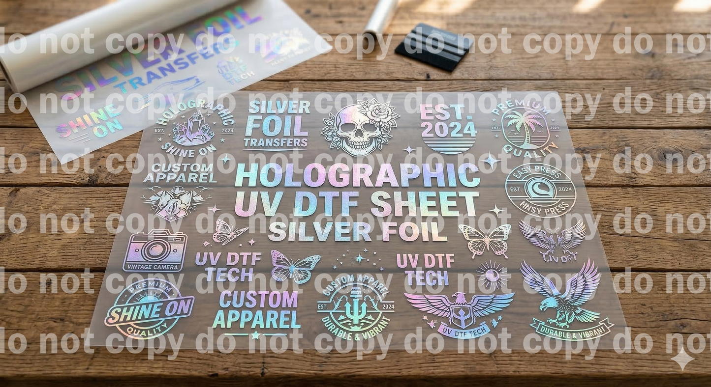 UV DTF, vinilo impreso, hojas grupales de calcomanías de superficie dura por sublimación: utilice nuestro generador de hojas grupales