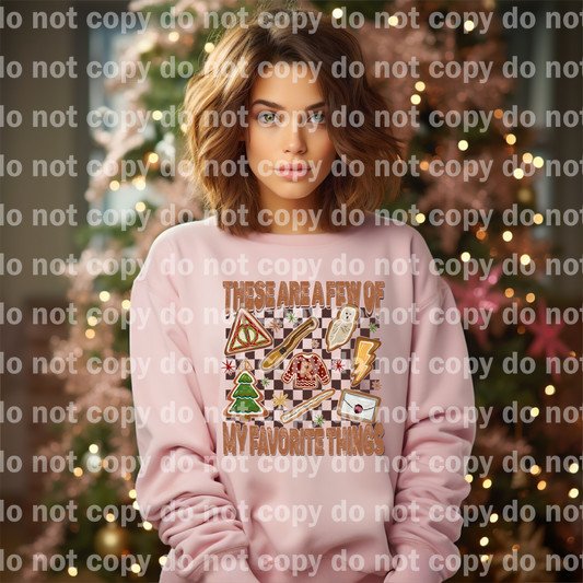 These Are Few of My Favorite Things HP Collage Checkered Background