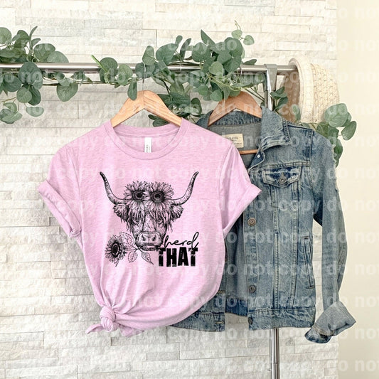 Herd that Cow Sunflower Shaggy Cow Dream Print or Sublimation Print