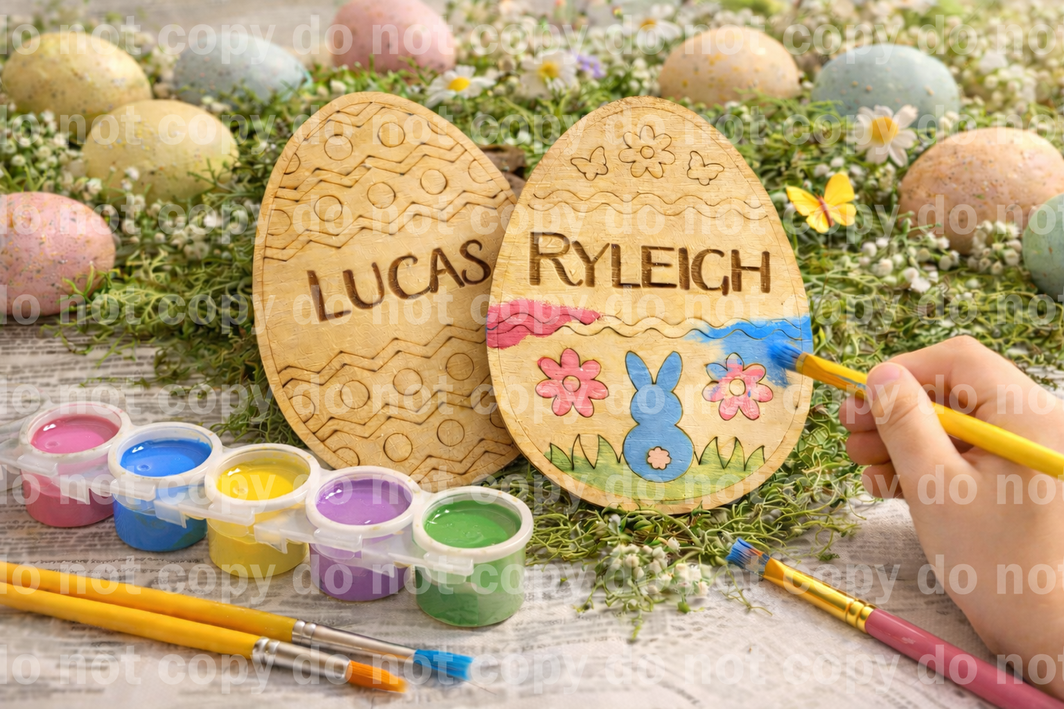 🎨 Personalized Paint-Your-Own Easter Eggs