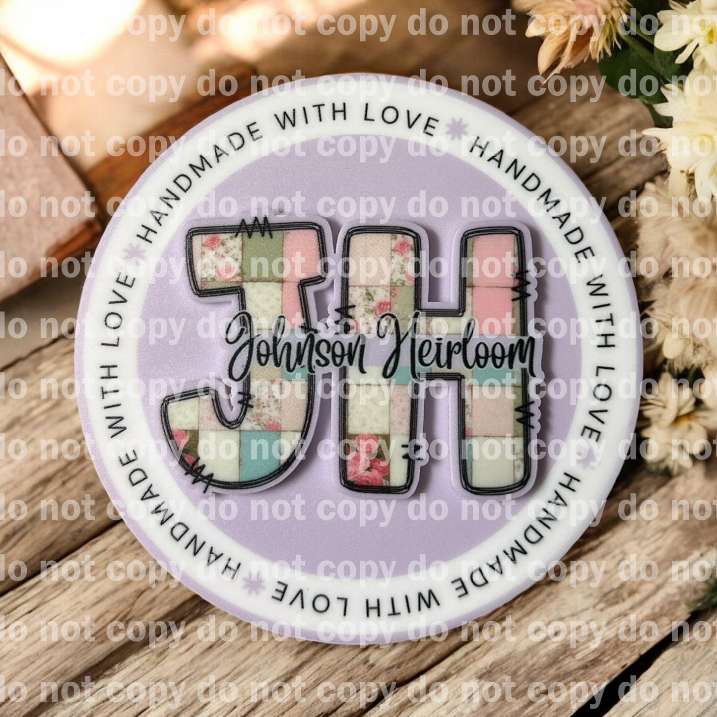 Physical watermark for product photo branding uv print or laser engraved