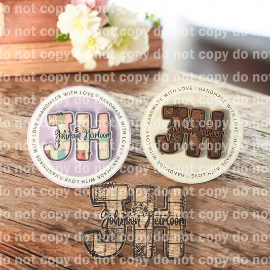 Physical watermark for product photo branding uv print or laser engraved