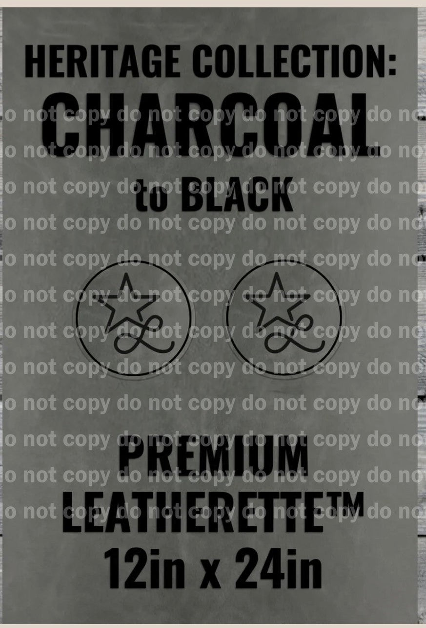 Leatherette patches, custom engraved