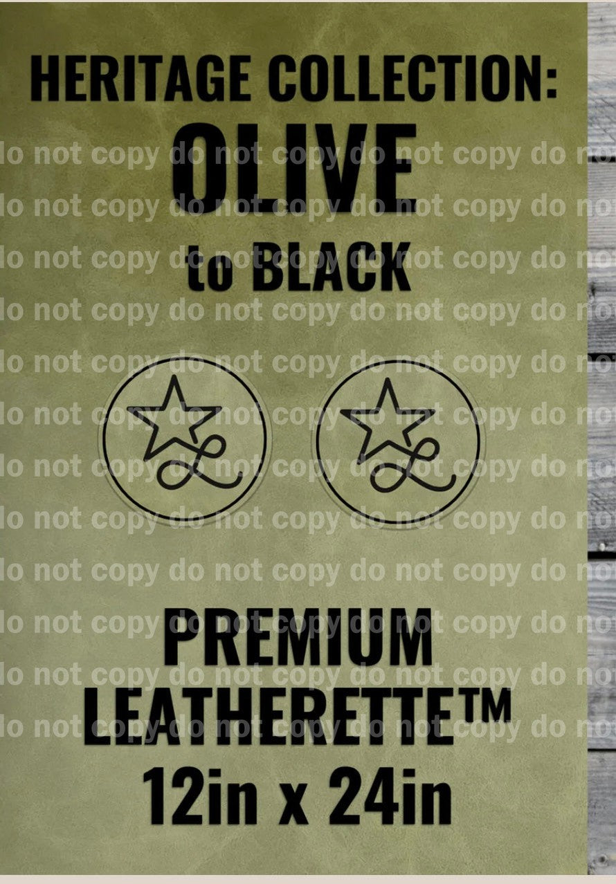 Leatherette patches, custom engraved