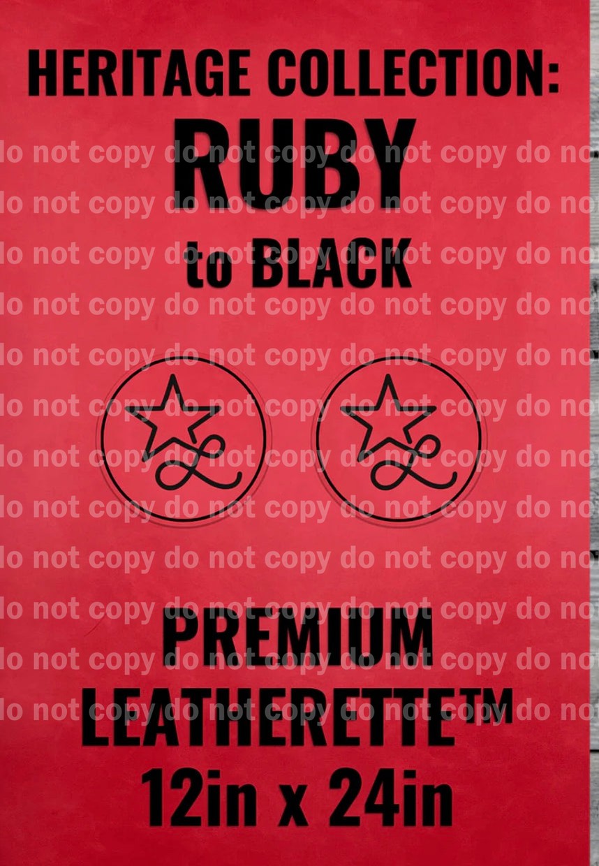 Leatherette patches, custom engraved