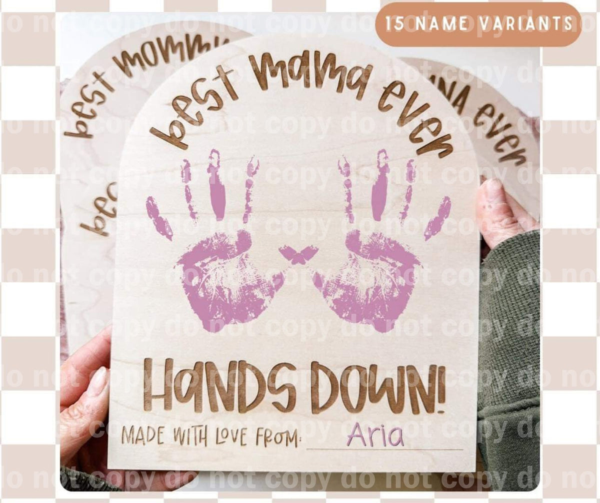 Instant Display Handprint Lettering Personalized Handprint Displays – Puttin on the Printz