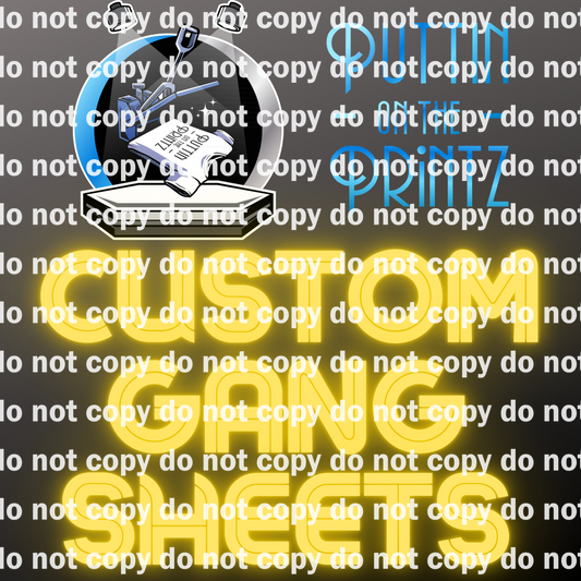 UV DTF, Printed Vinyl, Sublimation hard surface decal gang sheets - Upload your print ready gang sheets