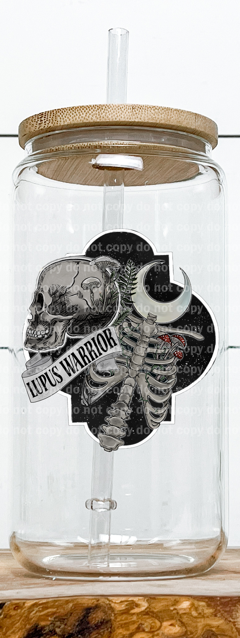 Lupus Warrior Skull Moon Emblem