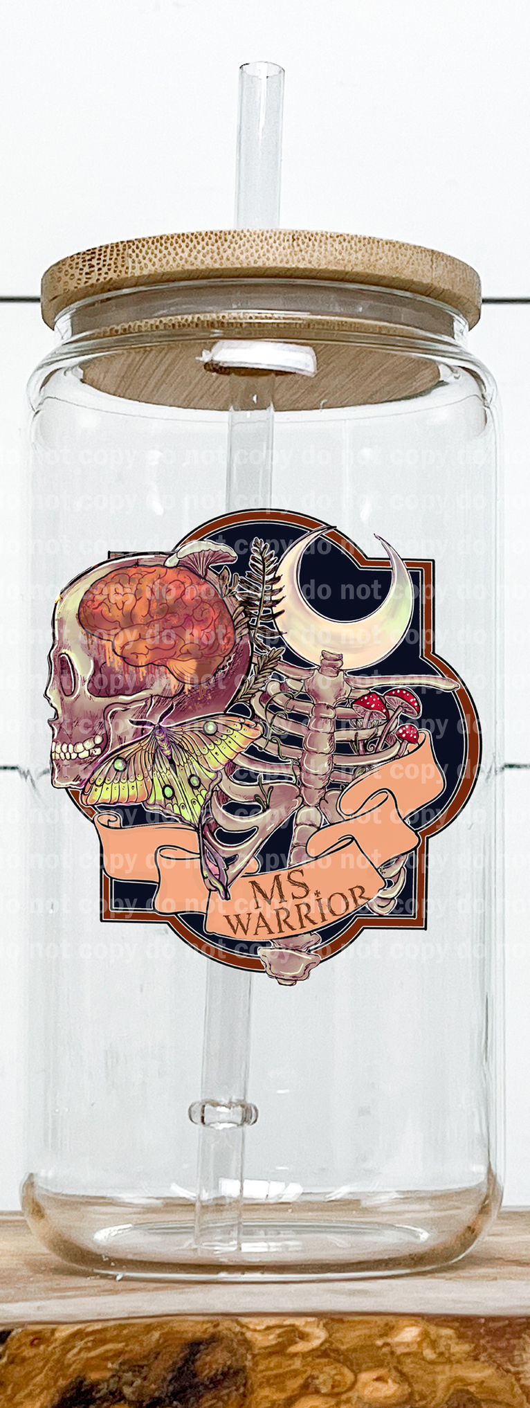 MS Warrior Skull Moon Moth Emblem