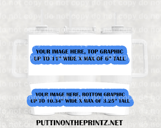 Envoltura de taza personalizada de 40 oz: cargue su imagen o elija uno de nuestros diseños en stock