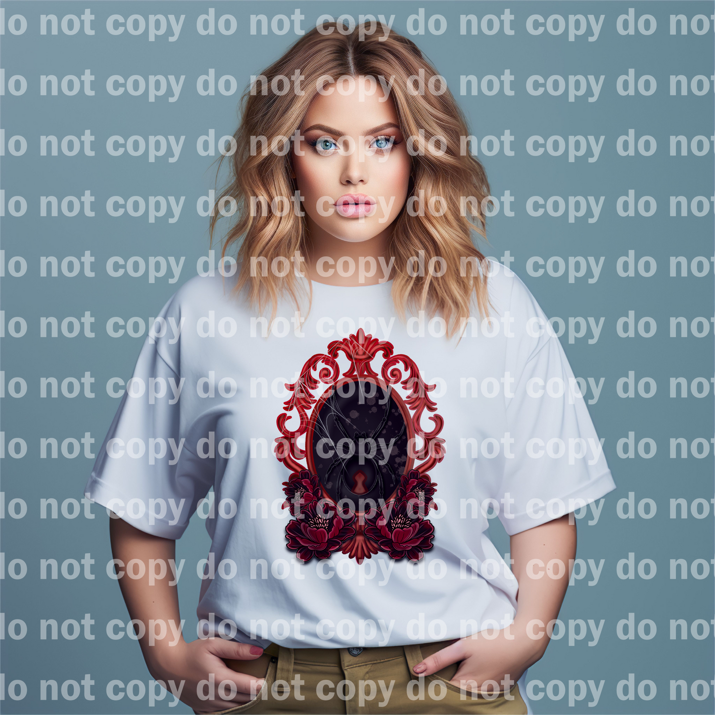 Red Window Floral Spider