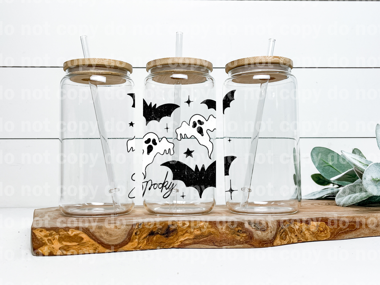 Spooky Ghost and Bats