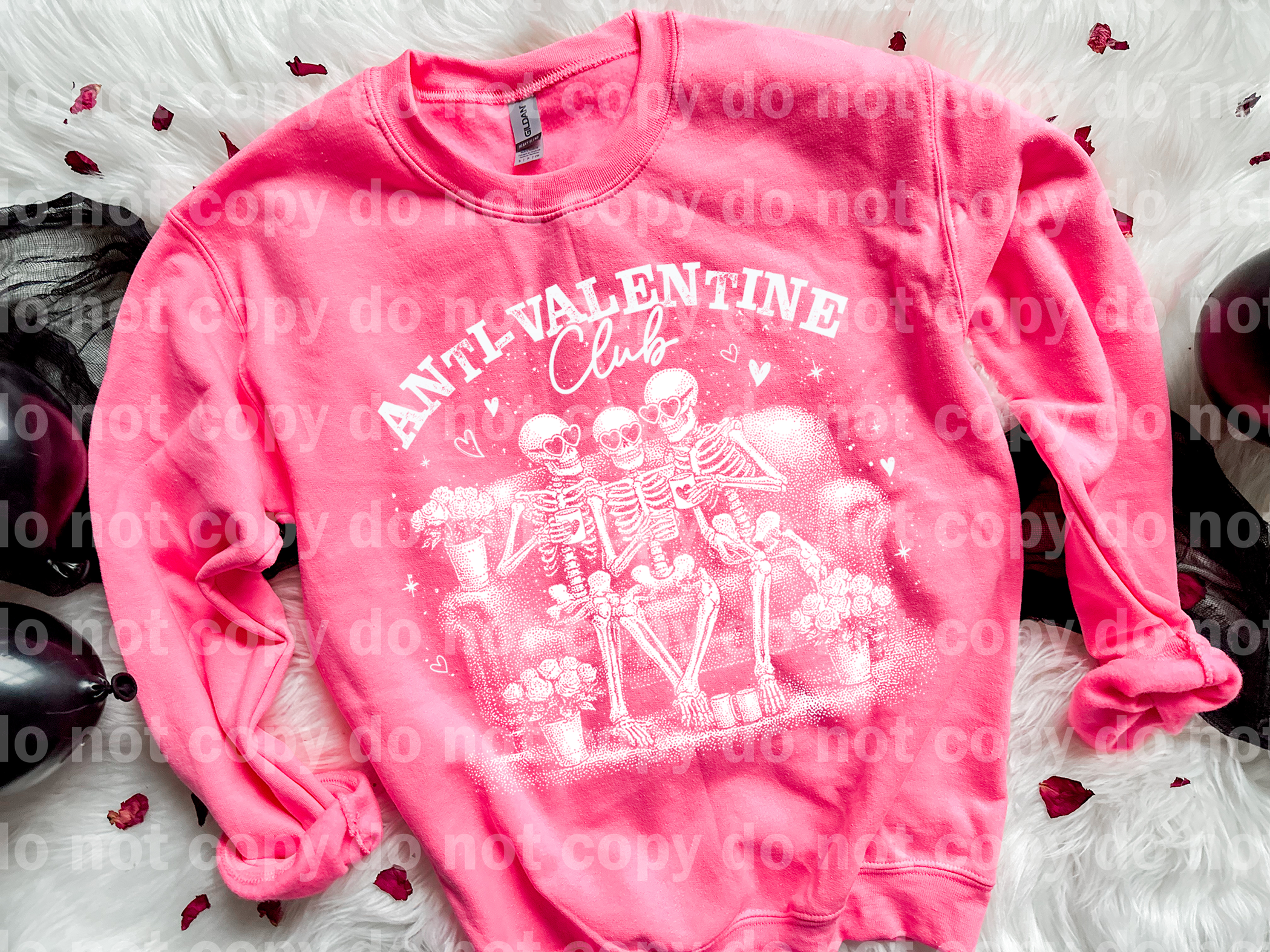 Anti Valentines Skellies On Couch