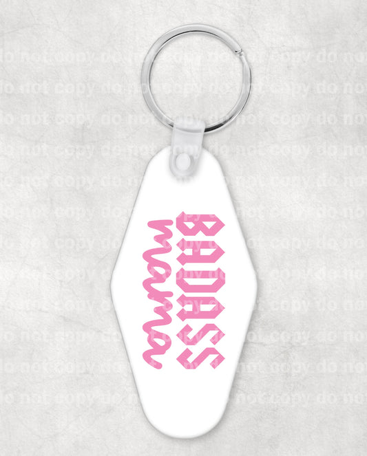 Badass Mama Keychain UV DTF Eco solvent or sublimation transfer 0.9 x 1.75