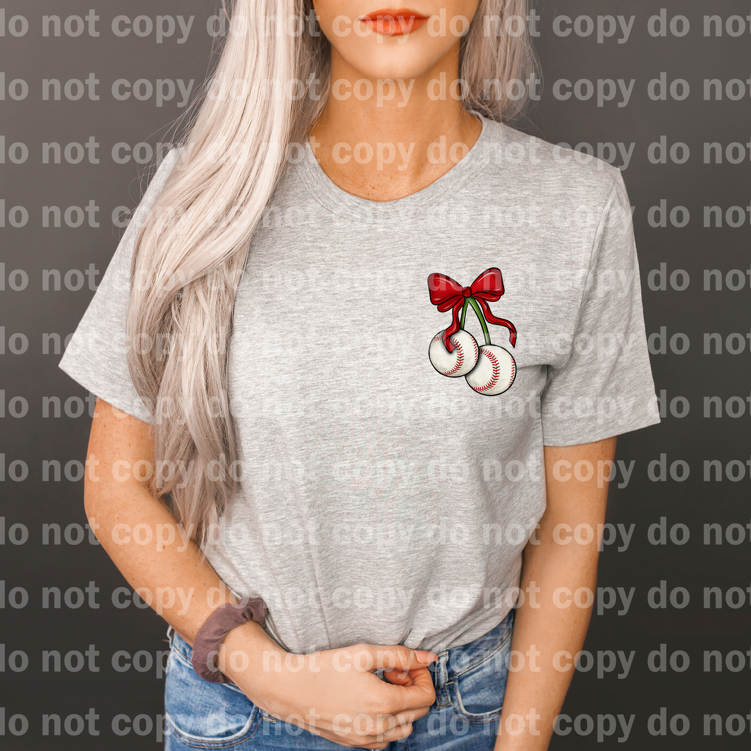 Baseball Bow Black Font/Red Font