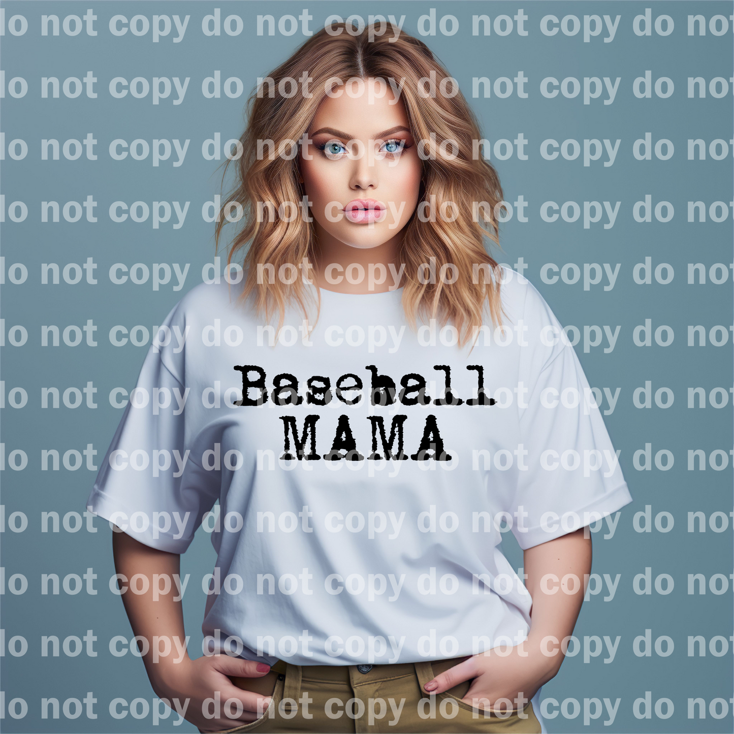 Baseball Mama Black Grunge