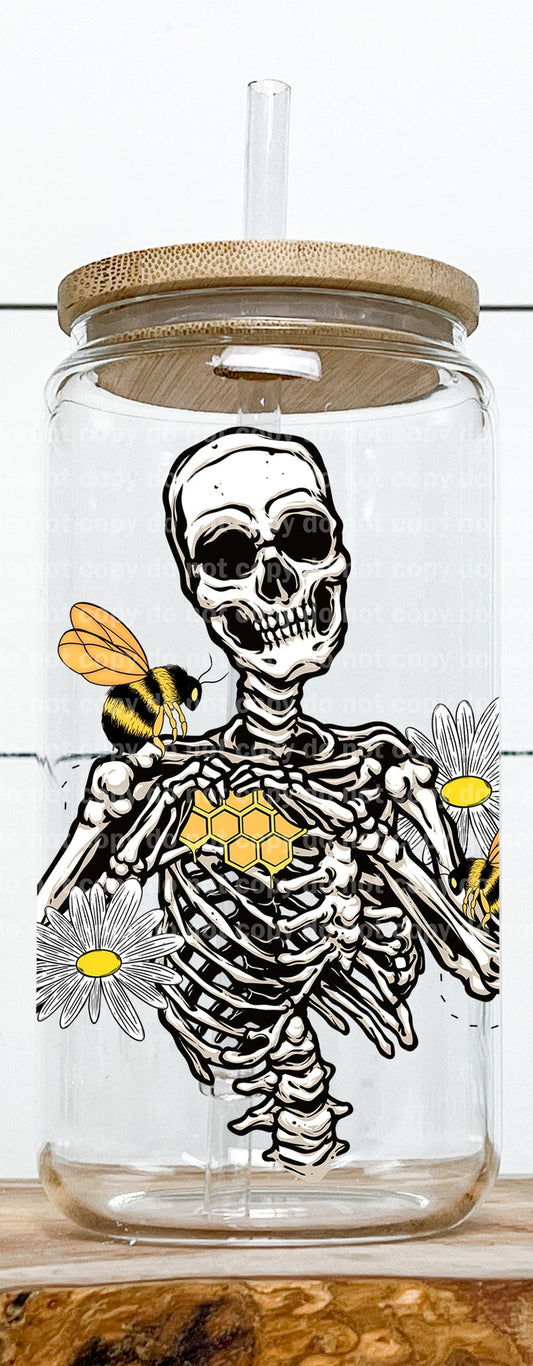 Bee Skellie Decal 3.1 x 4