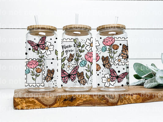 Bloom And Grow Floral Butterfly 16oz Cup Wrap
