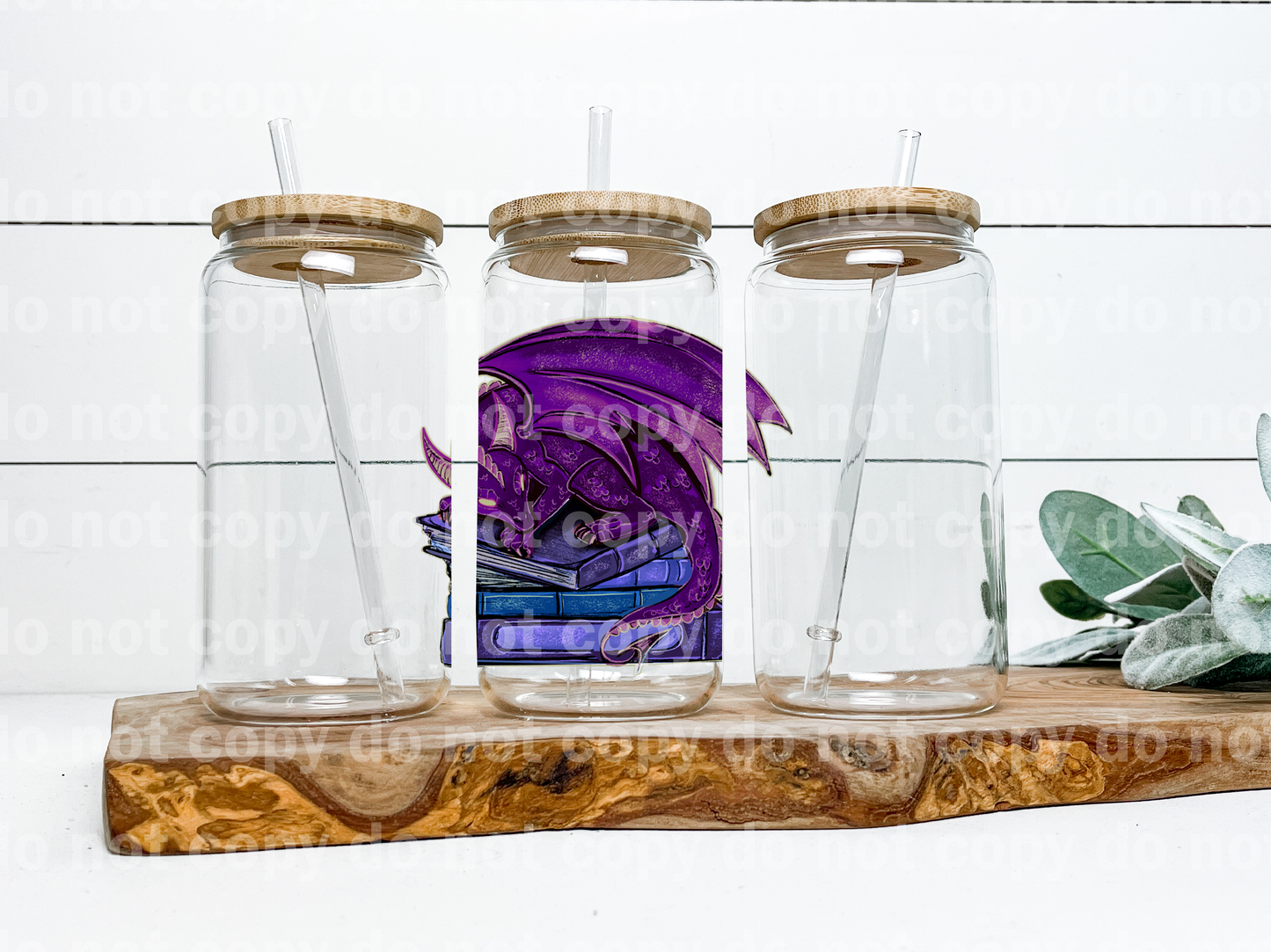 Book Stacked Purple Dragon