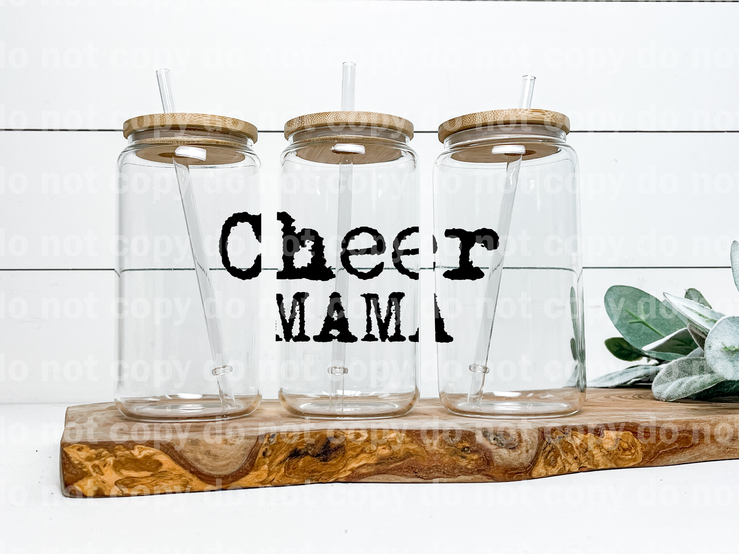 Cheer Mama Black Grunge