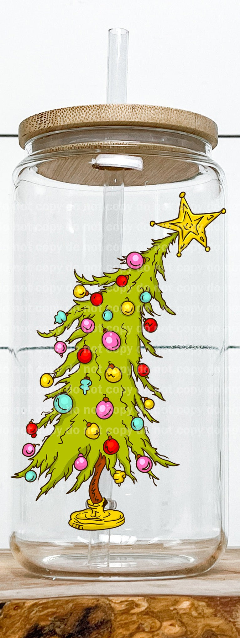 Christmas Tree Green Guy Decal 2.8 x 4.5