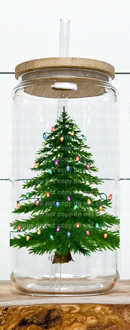 Christmas Tree Lights Decal 3.2 x 3.8