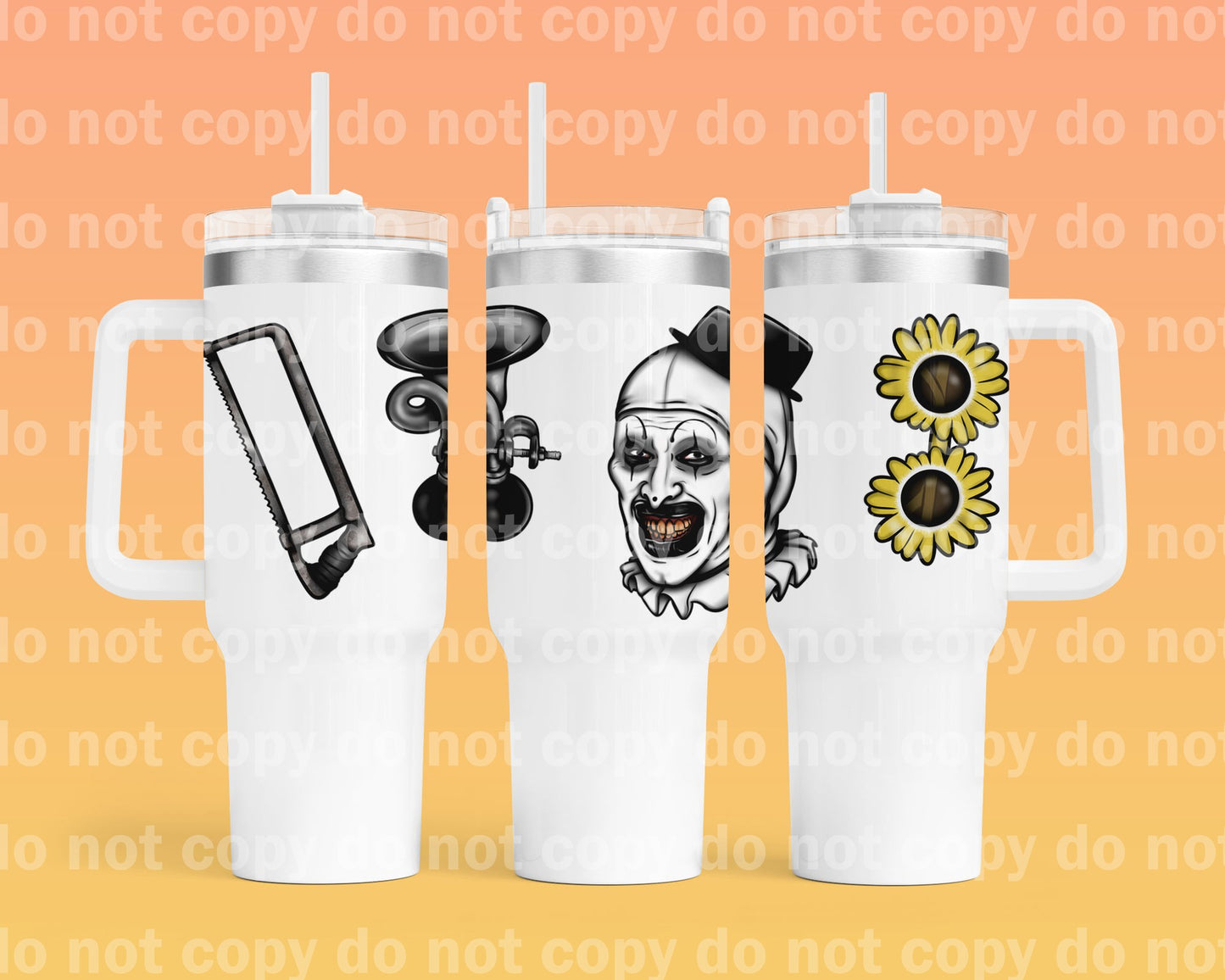 Clown Art 40oz Cup Wrap