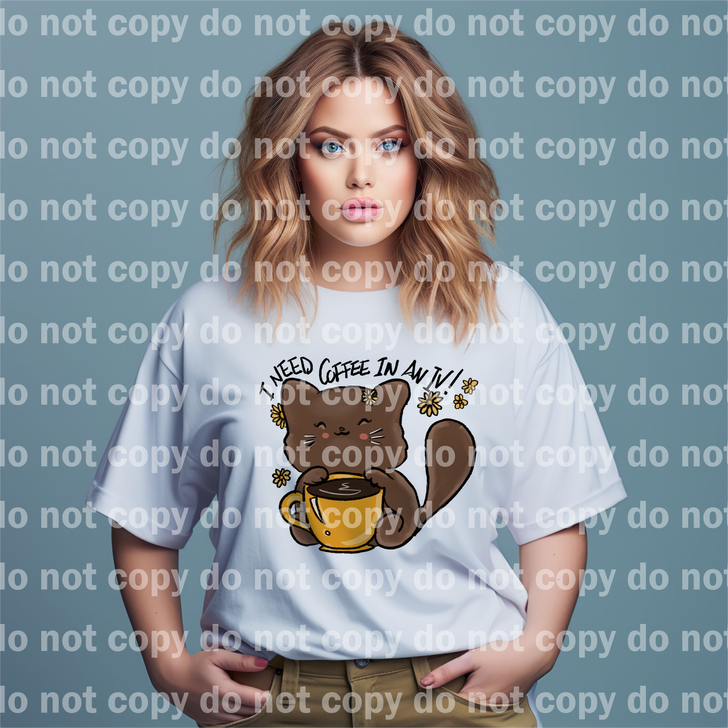 I Need Coffee In An IV Cat