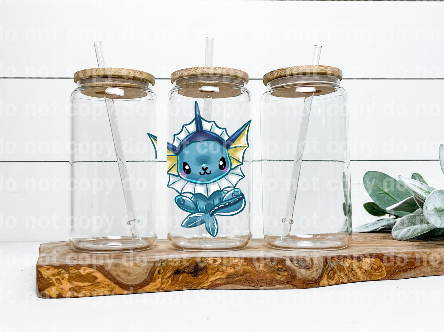 Linda evolución del agua de Evee Pocket Monster Calcomanía 3.5 x 4.5