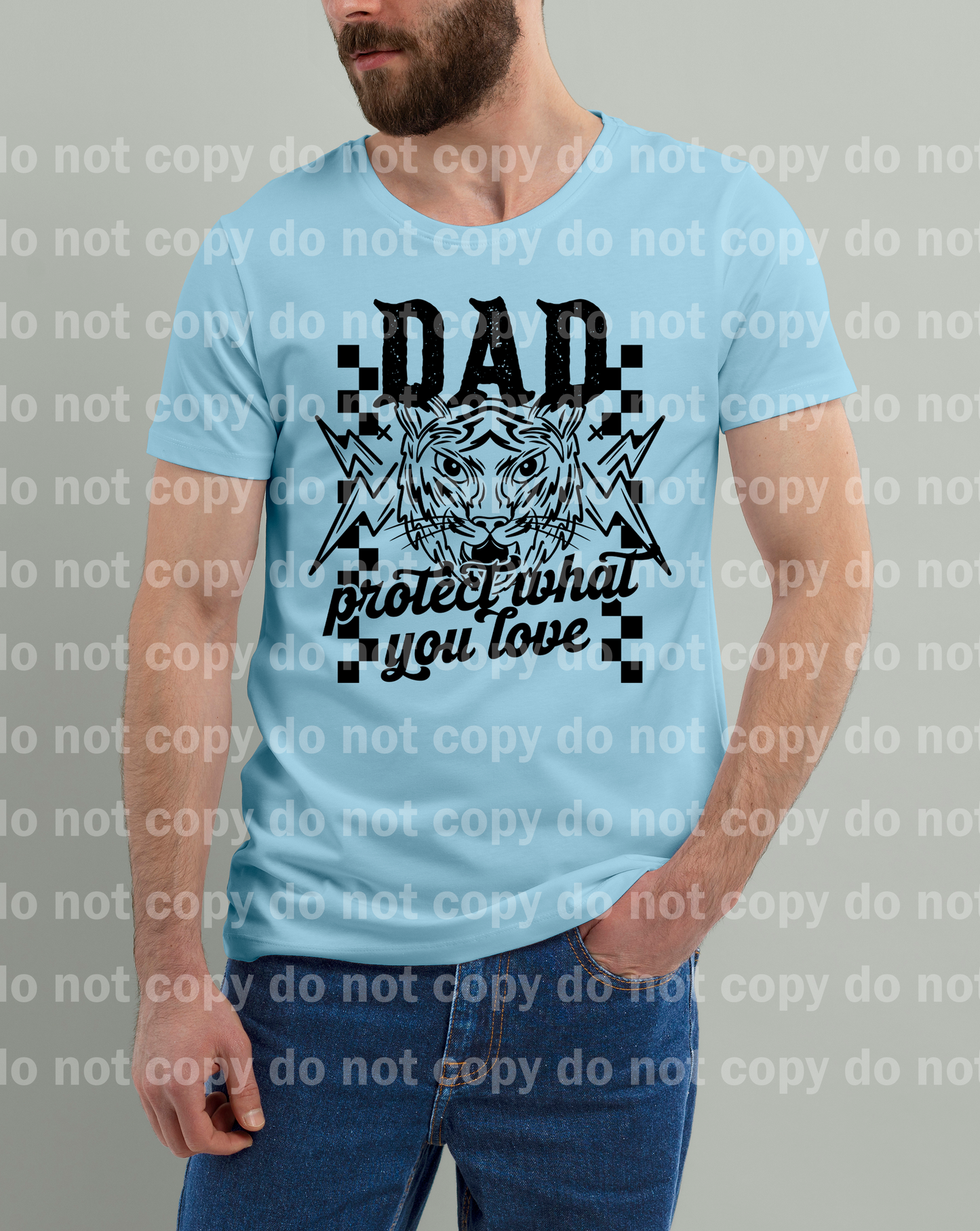 Dad Protect What You Love Black/White