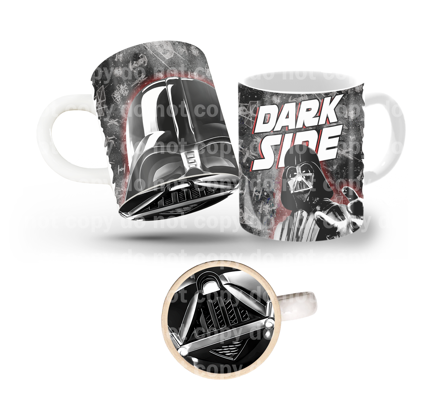 Dark Side Tilt & Sip Mug Wrap + Bottom Design Set