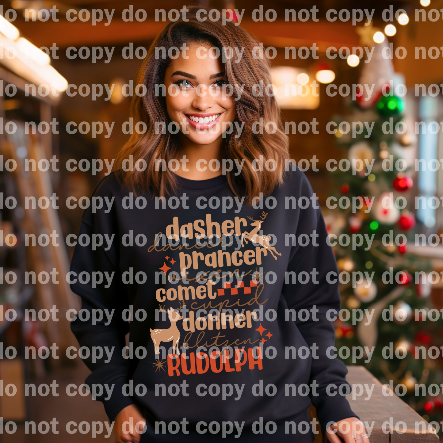 Dasher Dancer Prancer Vixen Comet Cupid Doner Blitzen Rudolph