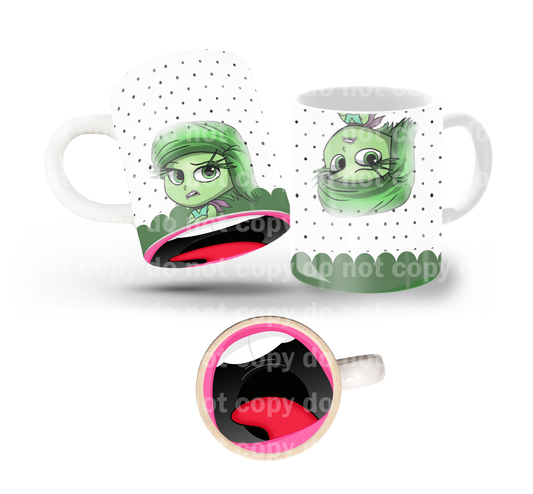 Disgust Polka Tilt & Sip Mug Wrap + Bottom Design Set