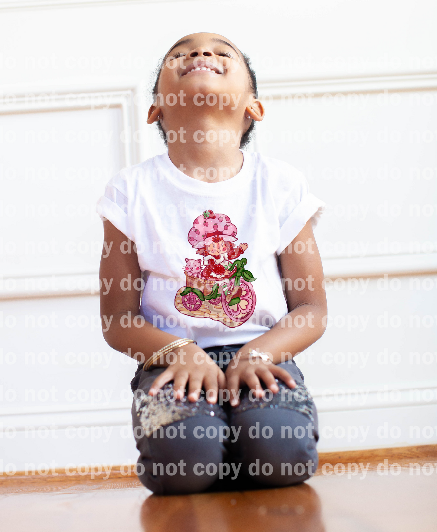 Strawberry Girl Biking