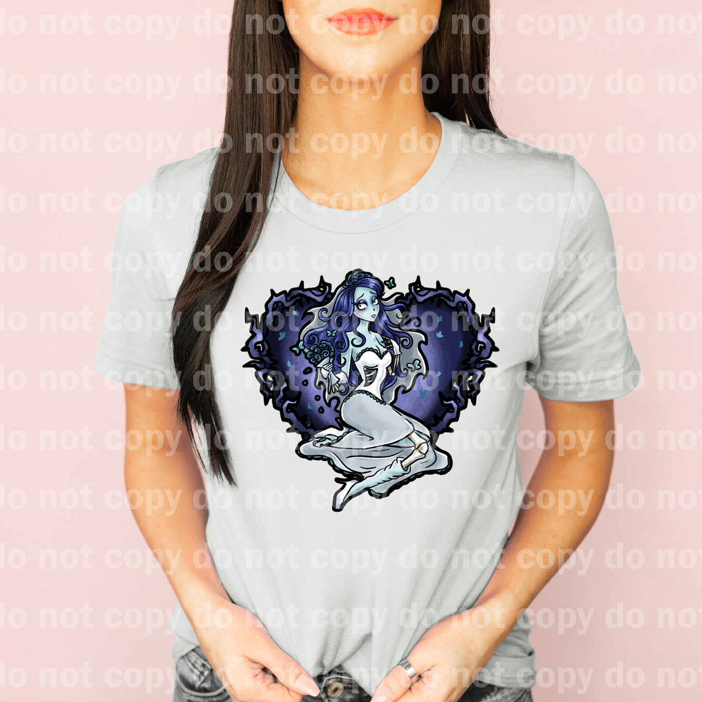 Dead Bride With Heart Background