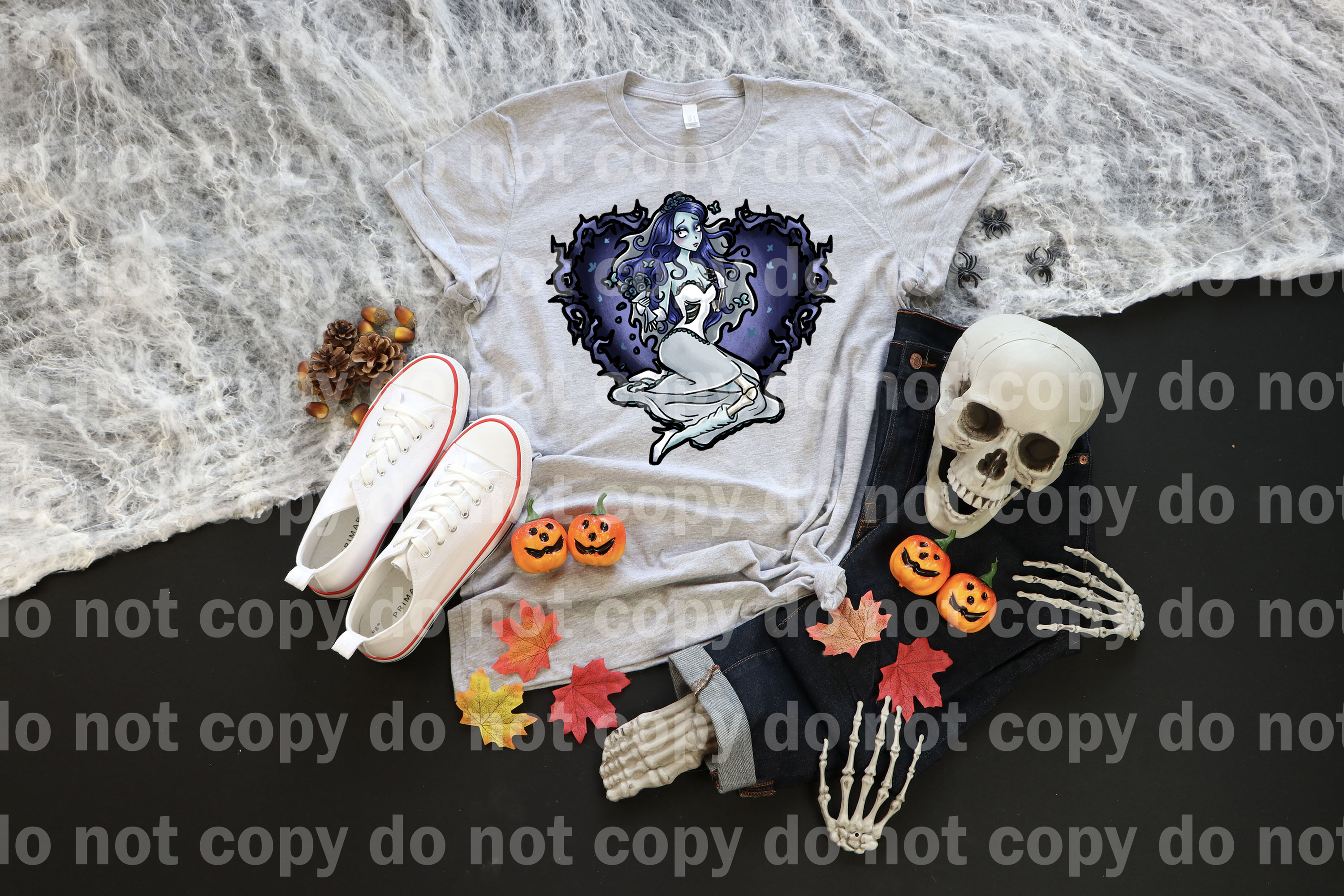 Dead Bride With Heart Background