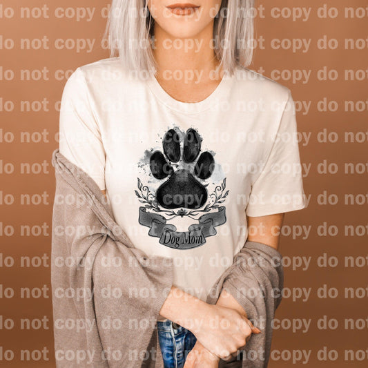 Dog Mom Black Paw