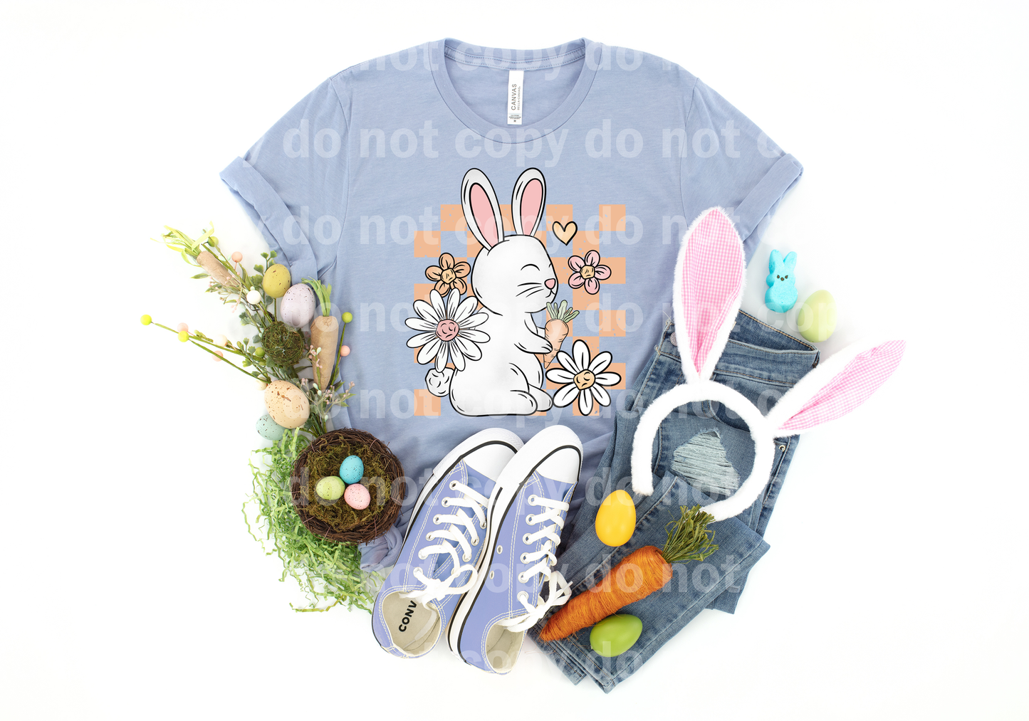 Easter Bunny Checkered