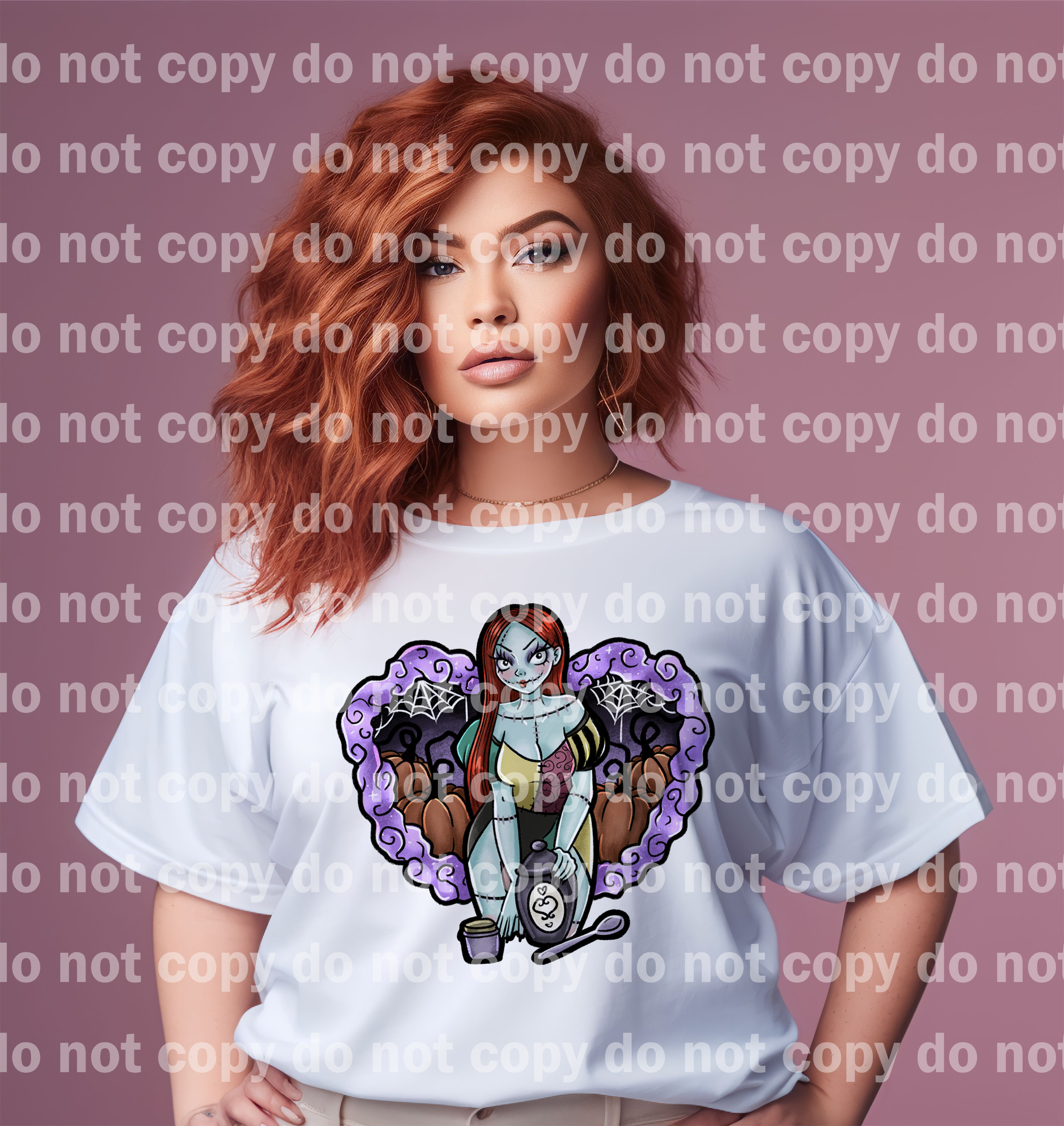 Halloween Queen With Heart and Pumpkin Background