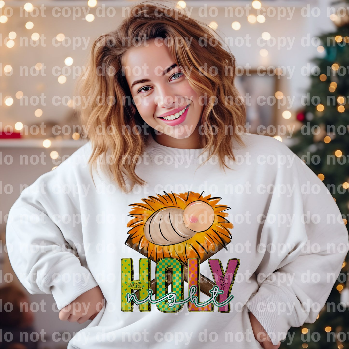 Holy Night Baby in Manger