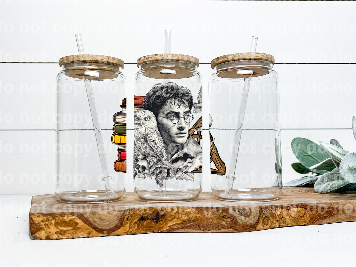 HP Owl and Stacked Books