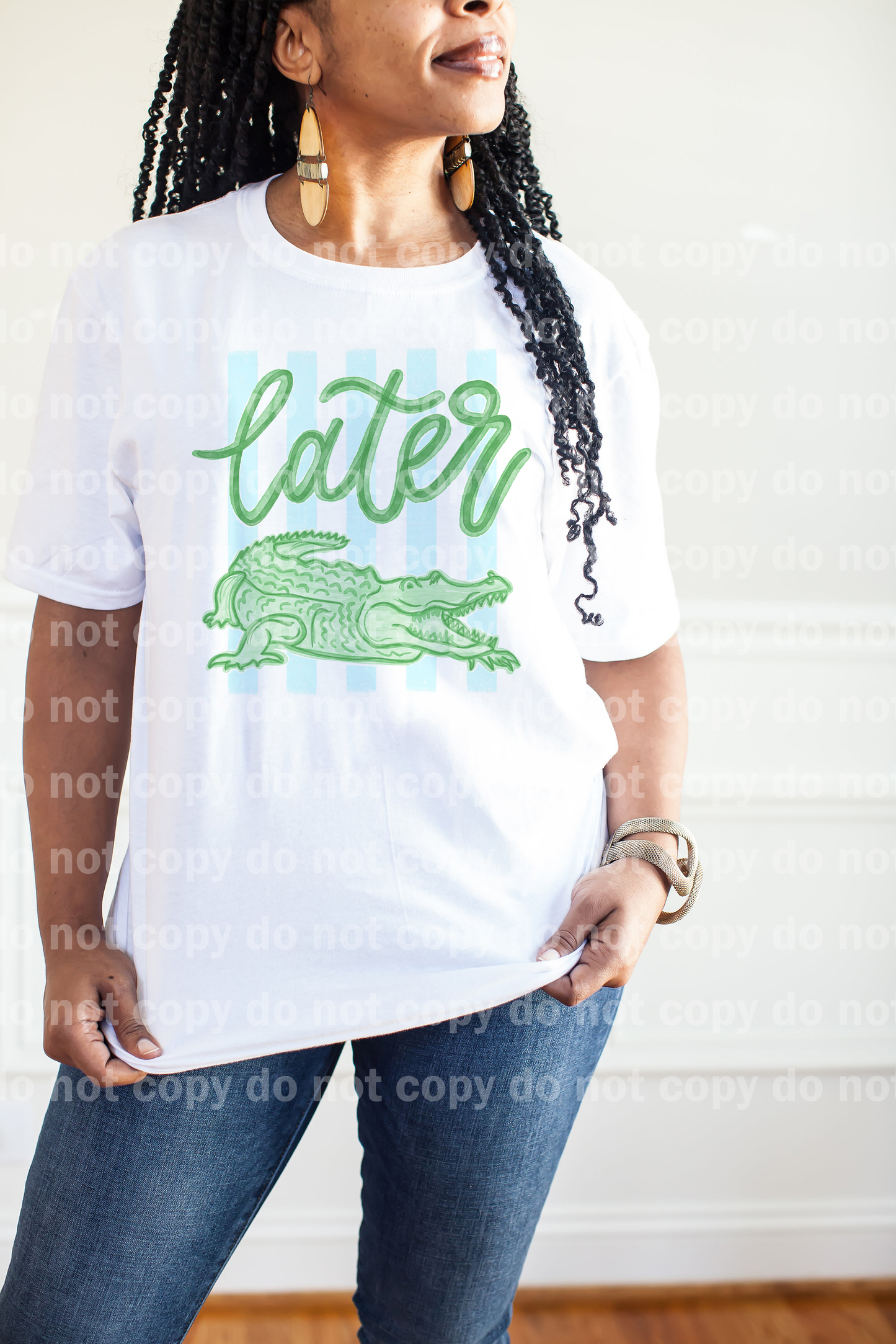 Later Crocodile Green Stripes