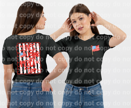 Loves Jesus and America Too Front/Back