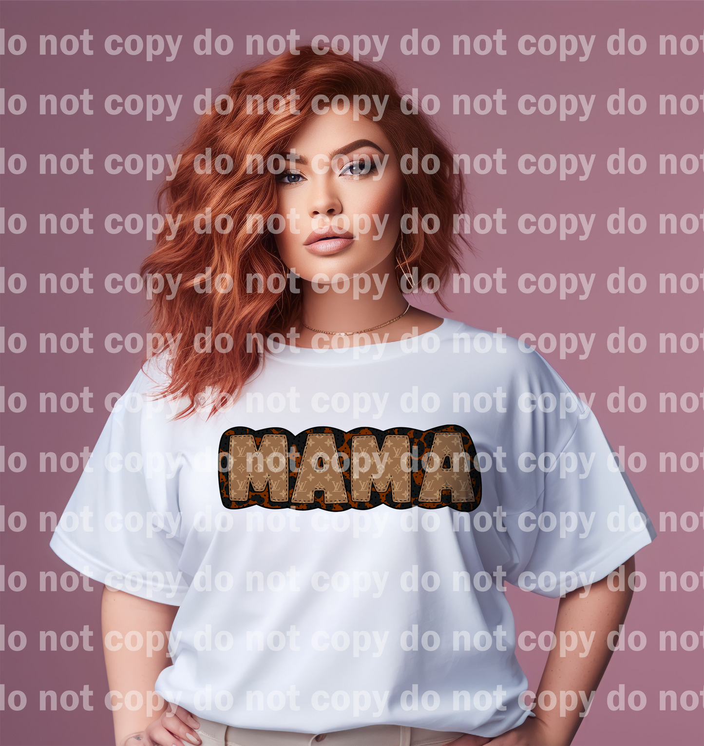 Mama Bougie Faux Embroidery